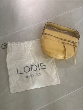 Lodis Mustard Leather Shoulder Crossbody